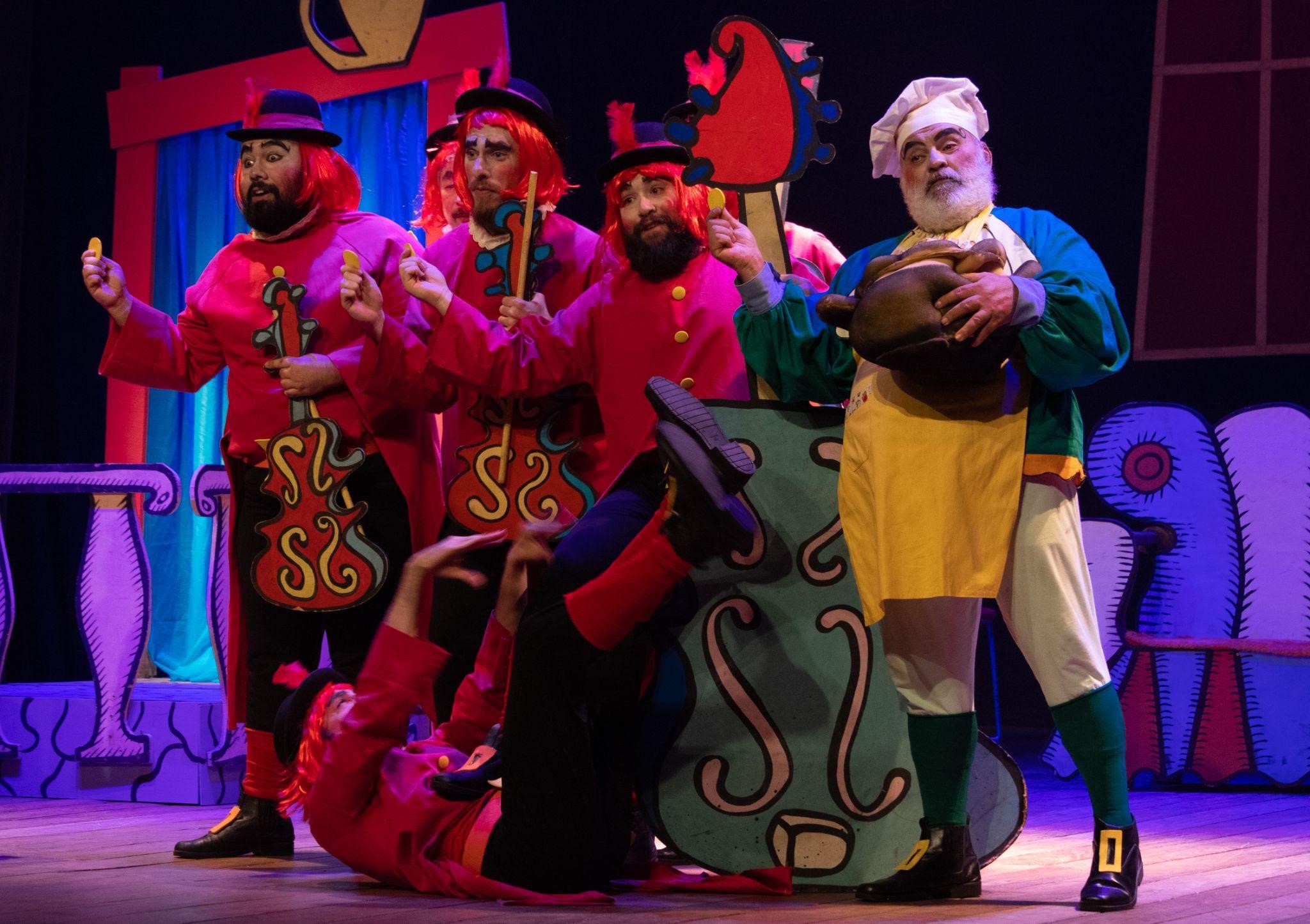 Imagem da ópera “O Barbeiro de Sevilha” para crianças, da Cia. Minaz/Graziela Expedita